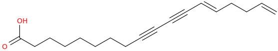 13,17 octadecadiene 9,11 diynoic acid